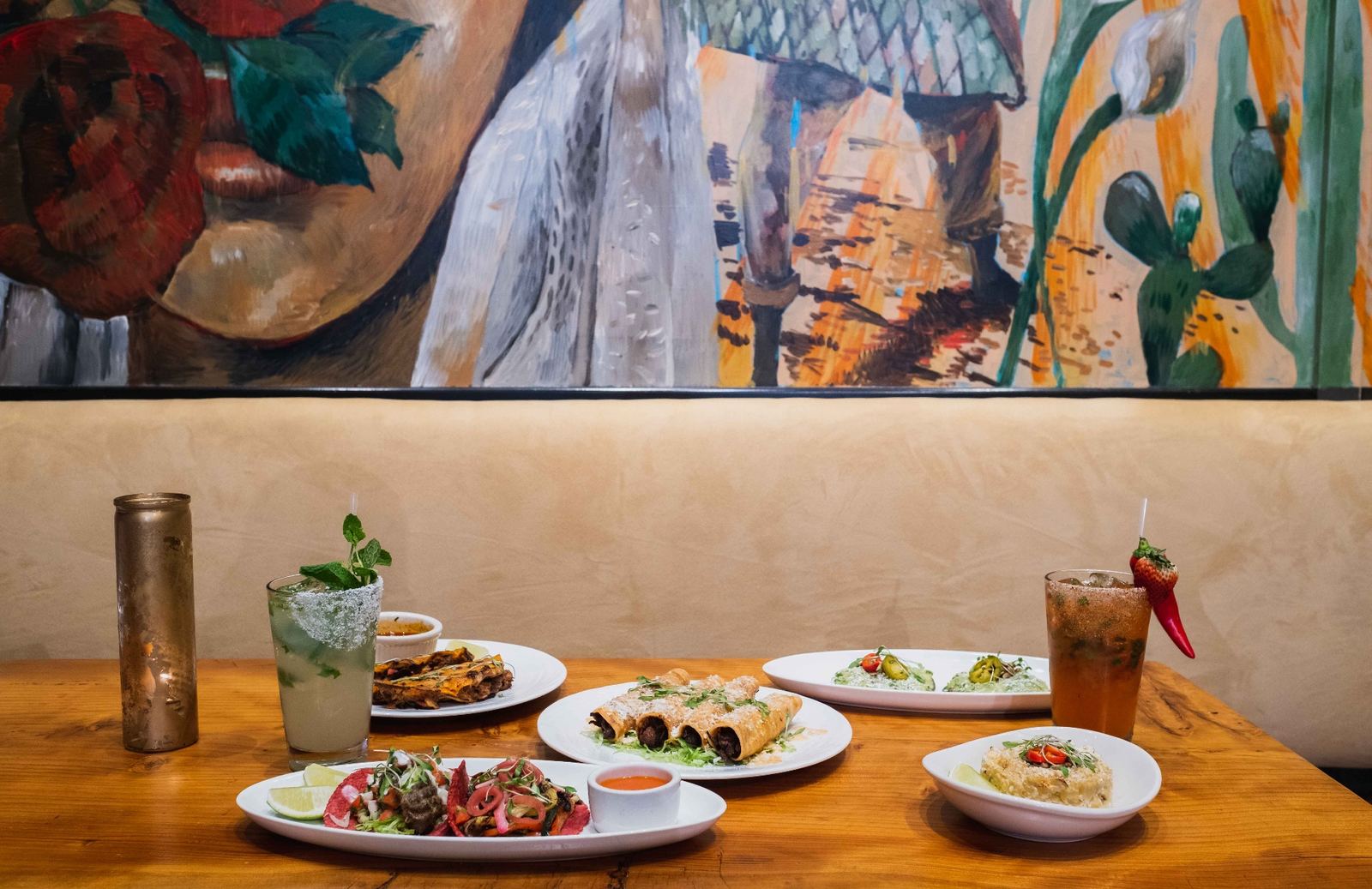 Yucatán-inspired dishes with handmade tortillas and margaritas